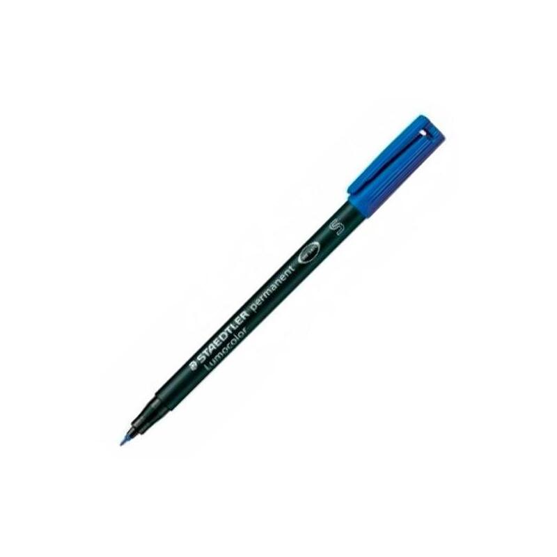 Pack De 10 Unidades Staedtler Rotulador Permanente Lumocolor 313-3 S Azul