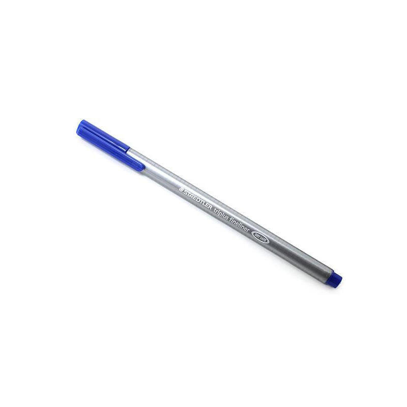 Pack De 10 Unidades Staedtler Rotulador Triplus Fineliner 334 Punta Superfina Azul Neón