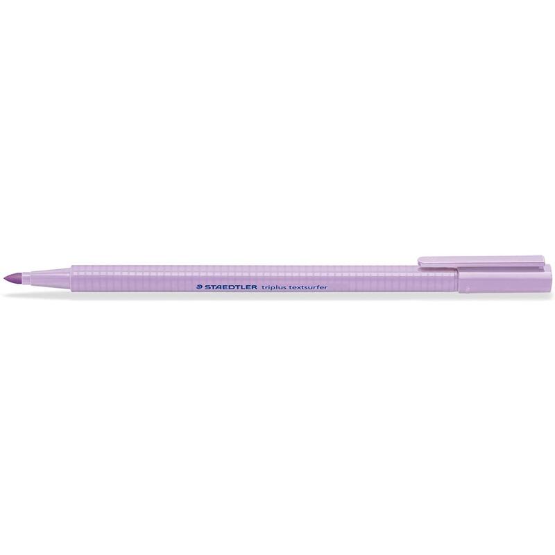 Pack De 10 Unidades Staedtler Triplus Textsurfer 362 Rotulador Fluorescente - Punta Biselada 1 - 5mm Aprox - Tinta Base De Agua - Color Lavanda