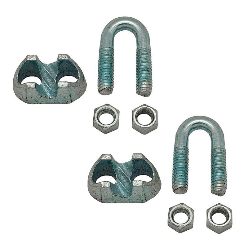 Pack De 10 Unidades - Sujetacable Din-741 Sjt01, Acero Galvanizado, M8 3/8". 2 Unidades