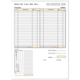 Pack De 10 Unidades Talonario Arqueo De Caja Folio Sin Copia