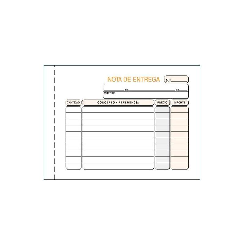 Pack De 10 Unidades Talonario Entregas Octavo Apaisado Sin Copia