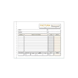 Pack De 10 Unidades Talonario Facturas Cuarto Apaisado Duplicado Autocopia