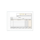 Pack De 10 Unidades Talonario Facturas Octavo Apaisado Duplicado Autocopia