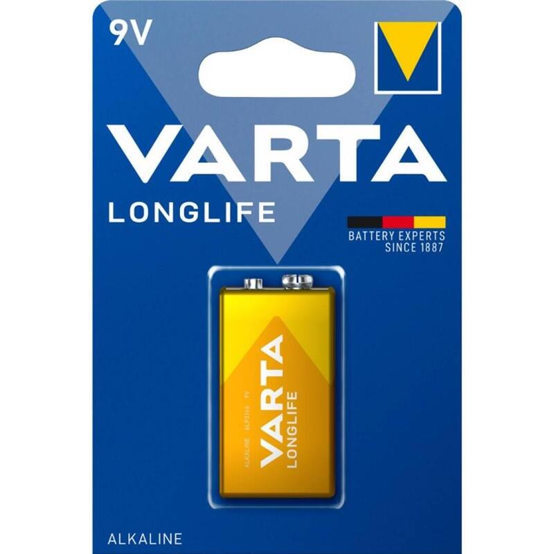 Pack De 10 Unidades Varta Longlife Pila Alcalina 9v Lr61 Blister*1 10 Uds