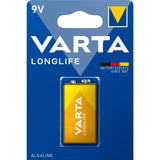 Pack De 10 Unidades Varta Longlife Pila Alcalina 9v Lr61 Blister*1 10 Uds