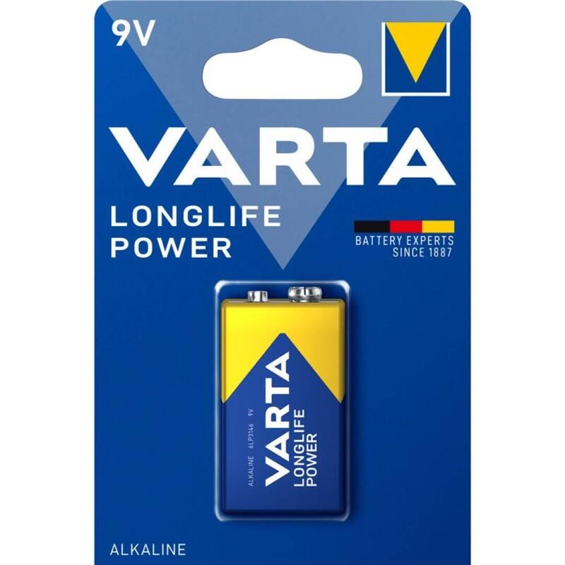 Pack De 10 Unidades Varta Longlife Power Pila Alcalina 9v Lr61 Blister*1 10 Uds