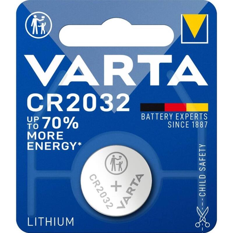 Pack De 10 Unidades Varta Pila Boton Litio Cr2032 3v Blister*1 10 Uds