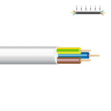 Pack De 100 Metros - Manguera Acrilica 3x1,5mm Blanca Euro/Mts