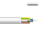 Pack De 100 Metros - Manguera Acrilica 4x1,5mm Blanca Euro/Mts