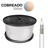 Pack De 100 Unidades - Cable Coaxial Apantallado Cobreado Edm Euro/M