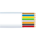 Pack De 100 Unidades - Cable Telefonico 8 Vias Blanco Cat.3 Euro/Mts