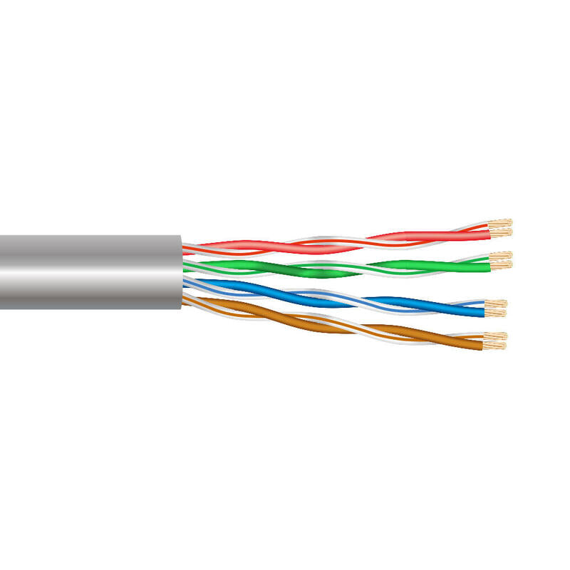 Pack De 100 Unidades - Cable Utp Rigido Categoria 6 N° Pares 4 Uso Profesional Alta Velocidad 10/100/1000 Mbs Euro/M