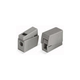 Pack De 100 Unidades - Conector Rápido En Linea Presilla 2 Conductores, 1 Rígido + 1 Rígido, Semirígido O Flexible; Ø Máximo 2,5 Mm², Gris