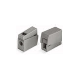 Pack De 100 Unidades - Conector Rápido En Linea Presilla 2 Vias, 1 Rígido + 1 Rígido, Semirígido O Flexible; Ø Máximo 2,5 Mm², Gris
