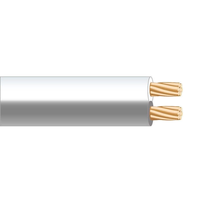 Pack De 100 Unidades - Paralelo Blanco Y Gris 2x0,75mm "Audio" Euro/M (Bobina Pequeña Ø180x60mm)