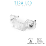 Pack De 100 Unidades - Soporte Sujecion Para Tira De Led Edm