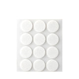 Pack De 11 Unidades - Pack 12 Fieltros Blancos Sinteticos Adhesivos Ø22mm Plasfix Inofix