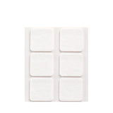 Pack De 11 Unidades - Pack 6 Fieltros Blanco Sinteticos Adhesivos 31x31mm Plasfix Inofix