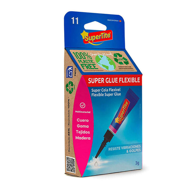 Pack De 12 Unidades - Adhesivo Gel Flexible,Blister 3g 2411 Supertite