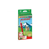 Pack De 12 Unidades Alpino Lápices De Colores 175mm C/Surtidos Estuche 12 Ud