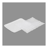 Pack De 12 Unidades - Bandeja Rectangular Con Blonda Color Blanco 25 X 34 Cm