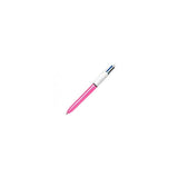 Pack De 12 Unidades Bic 4 Colours Shine Boligrafo De Bola Retractil - Punta De 1mm - Trazo De 0.4mm - Tinta Con Base De Aceite - Cuerpo Rosa Metalizado/Blanco - 4 Colores