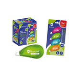Pack De 12 Unidades Bismark Neon Pack De 4 Mini Cintas Correctoras 5mmx6m - Perfecta Adherencia Al Papel - Presentacion