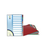 Pack De 12 Unidades Bismark Pack De 10 Separadores De Polipropileno - Tamaã±O A4 - Multitaladro - Colores Surtidos