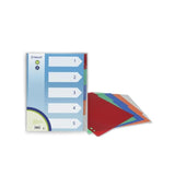 Pack De 12 Unidades Bismark Pack De 5 Separadores De Polipropileno - Tamaã±O A4 - Multitaladro - Colores Surtidos