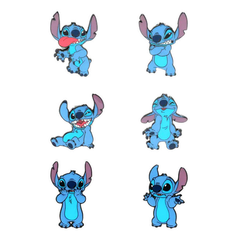 Pack De 12 Unidades - Blind Box Enamel Pin Stitch Disney Surtido