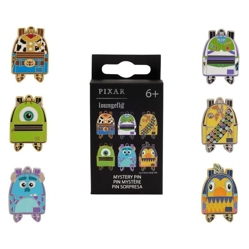 Pack De 12 Unidades - Blind Box Mystery Enamel Pin Disney Pixar Loungefly Surtido
