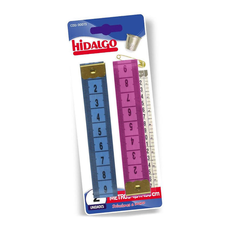 Pack De 12 Unidades - Blister 2 Cintas Métricas De Costuras 150cm. Hidalgo