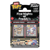Pack De 12 Unidades - Blister 2 Figuras Bitty Pop Five Nights At Freddys Withered Freddy - Sun & Moon