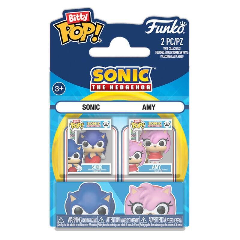 Pack De 12 Unidades - Blister 2 Figuras Bitty Pop Sonic The Hedgehog Sonic & Amy Rose