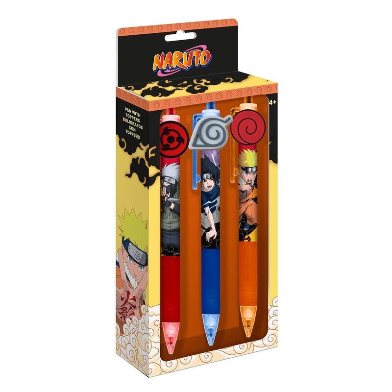 Pack De 12 Unidades - Blister 3 Boligrafos Naruto Shippuden