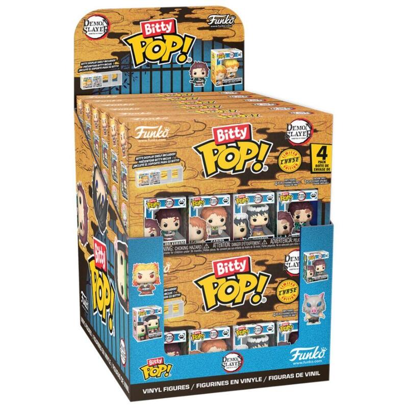 Pack De 12 Unidades - Blister 4 Figuras Bitty Pop Demon Slayer Surtido