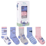 Pack De 12 Unidades - Blister 5 Calcetines Stitch Disney
