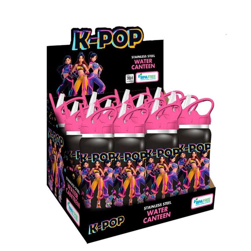 Pack De 12 Unidades - Botella Acero Inoxidable Kpop 500ml