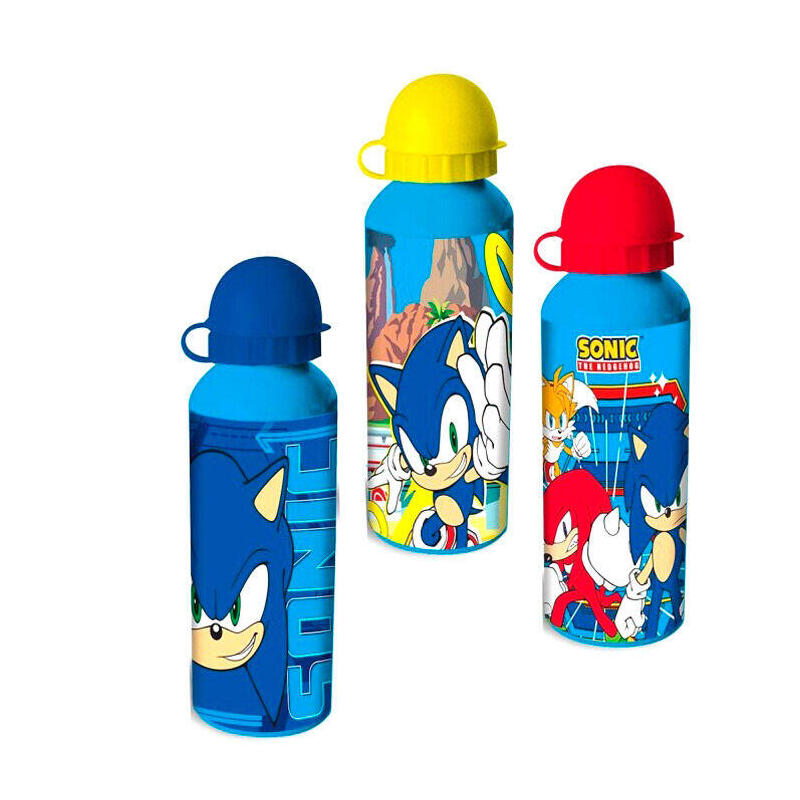 Pack De 12 Unidades - Cantimplora Surtido Aluminio Sonic The Hedgehog 500ml