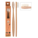 Pack De 12 Unidades - Cepillo Dientes Cuerpo Bambu Cerdas Nylon 2 Uds