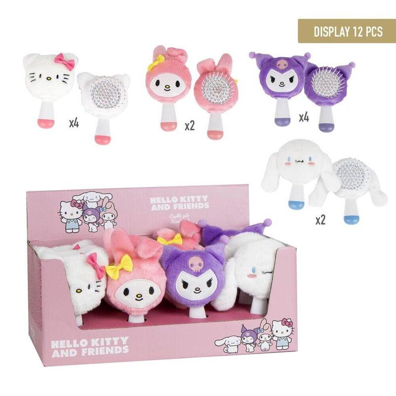 Pack De 12 Unidades - Cepillo Pelo Hello Kitty And Friends Surtido