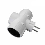 Pack De 12 Unidades - Clavija Triple Economica T/Tl 16a 250v 4,8mm (Retractilada) Edm (Old-153)