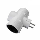 Pack De 12 Unidades - Clavija Triple Economica T/Tl 16a 250v 4,8mm (Retractilada) Edm (Old-153)