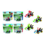 Pack De 12 Unidades - Coche Pull & Speed Mario Kart 8 Surtido
