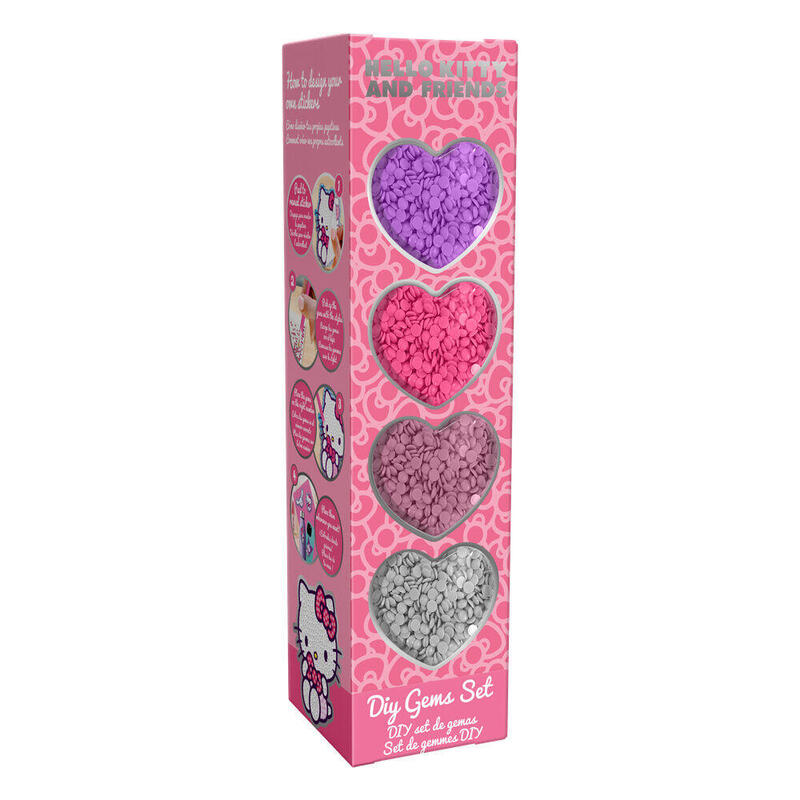 Pack De 12 Unidades - Crea Tus Pegatinas Con Gemas Hello Kitty And Friends