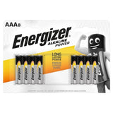 Pack De 12 Unidades Energizer Alkaline Power Pila Alcalina Aaa Lr03 Blister*8 12 Uds
