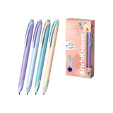 Pack De 12 Unidades Erichkrause Bloom Tipflow Matic Pastel Boligrafo Retractil - Punta De Bola 0.5mm - Trazo De 0.4mm -
