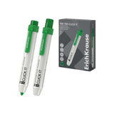 Pack De 12 Unidades Erichkrause Rw-700 Click It Rotulador Para Pizarra Blanca - Sistema Retractil - Punta Conica -
