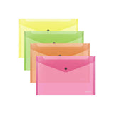 Pack De 12 Unidades Erichkrause Sobres Glossy Neon - Tamaã±O Ð4 - Semitransparente - Surtido De Colores - Surtido